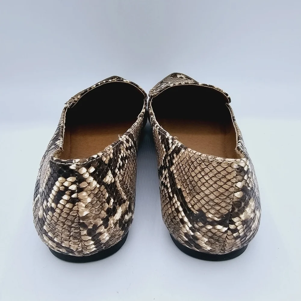 Madden Girl Henie Flats Snake Print